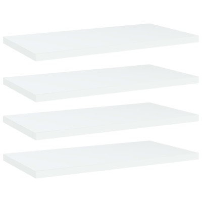 Estantes de estantería 4 uds contrachapada blanco 40x20x1,5 cm Estantes de estantería 4 uds contrachapada blanco 40x20x1,5 cm