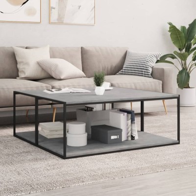 Estante para estantería 4 uds madera gris hormigón 100x50x1,5cm Estante para estantería 4 uds madera gris hormigón 100x50x1,5cm