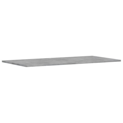 Estante para estantería 4 uds madera gris hormigón 100x50x1,5cm Estante para estantería 4 uds madera gris hormigón 100x50x1,5cm