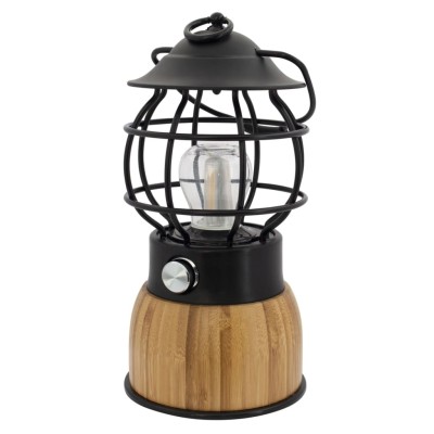 Eurotrail Lámpara LED de camping Breeze bambú negro Eurotrail Lámpara LED de camping Breeze bambú negro