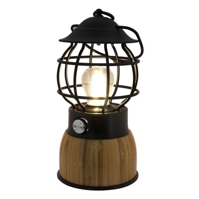 Eurotrail Lámpara LED de camping Breeze bambú negro Eurotrail Lámpara LED de camping Breeze bambú negro