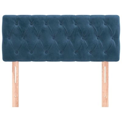 Cabecero de terciopelo azul oscuro 100x7x78/88 cm Cabecero de terciopelo azul oscuro 100x7x78/88 cm