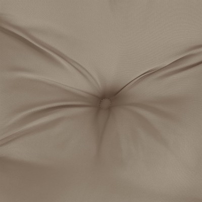 Cojín redondo tela Oxford gris taupe Ø 60x11 cm Cojín redondo tela Oxford gris taupe Ø 60x11 cm