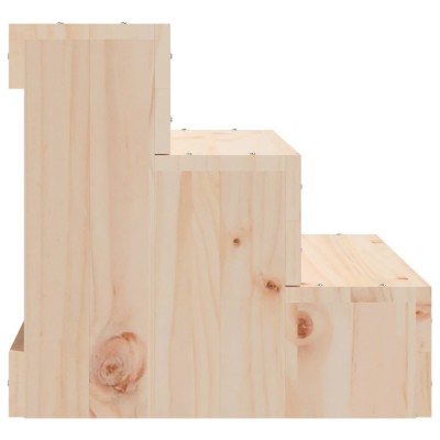 Escalera para mascotas madera maciza de pino 40x37,5x35 cm Escalera para mascotas madera maciza de pino 40x37,5x35 cm
