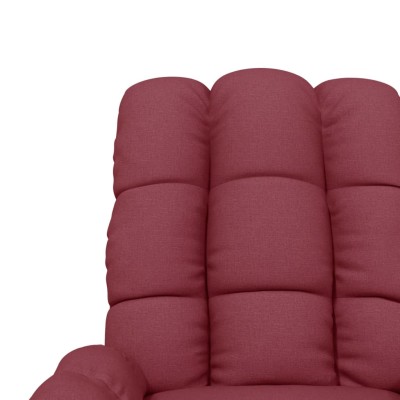 Sillón de masaje de tela rojo tinto Sillón de masaje de tela rojo tinto