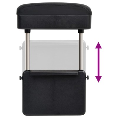 Reposabrazos universal para coche ABS negro 23x8x(30-38) cm Reposabrazos universal para coche ABS negro 23x8x(30-38) cm