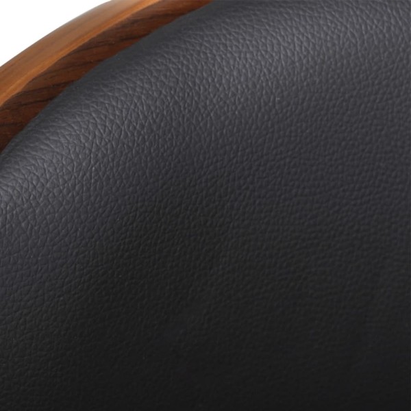 Taburetes de cocina 2 unidades madera curvada cuero sintético Taburetes de cocina 2 unidades madera curvada cuero sintético
