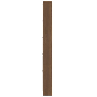 Mueble zapatero madera contrachapada marrón roble 59x17x169 cm Mueble zapatero madera contrachapada marrón roble 59x17x169 cm