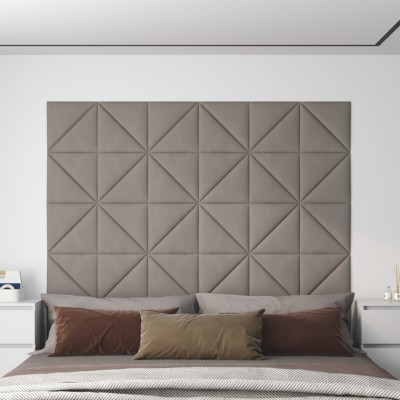 Paneles de pared 12 uds terciopelo gris claro 30x30 cm 0,54 m² Paneles de pared 12 uds terciopelo gris claro 30x30 cm 0,54 m²