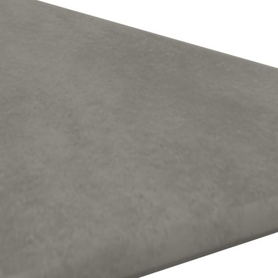 Paneles de pared 12 uds terciopelo gris claro 30x30 cm 0,54 m² Paneles de pared 12 uds terciopelo gris claro 30x30 cm 0,54 m²