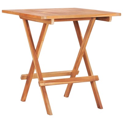 Set de bistró 3 pzas madera maciza de teca con cojines grises Set de bistró 3 pzas madera maciza de teca con cojines grises