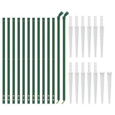 Cerca de alambre con pinchos de anclaje verde 1,1x25 m Cerca de alambre con pinchos de anclaje verde 1,1x25 m