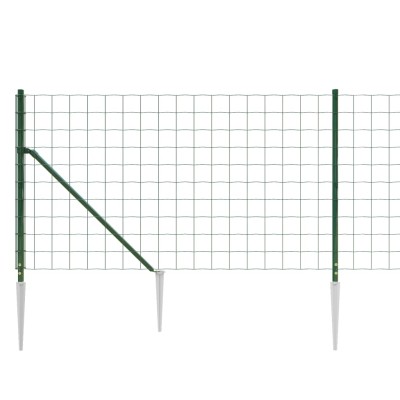 Cerca de alambre con pinchos de anclaje verde 1,1x25 m Cerca de alambre con pinchos de anclaje verde 1,1x25 m