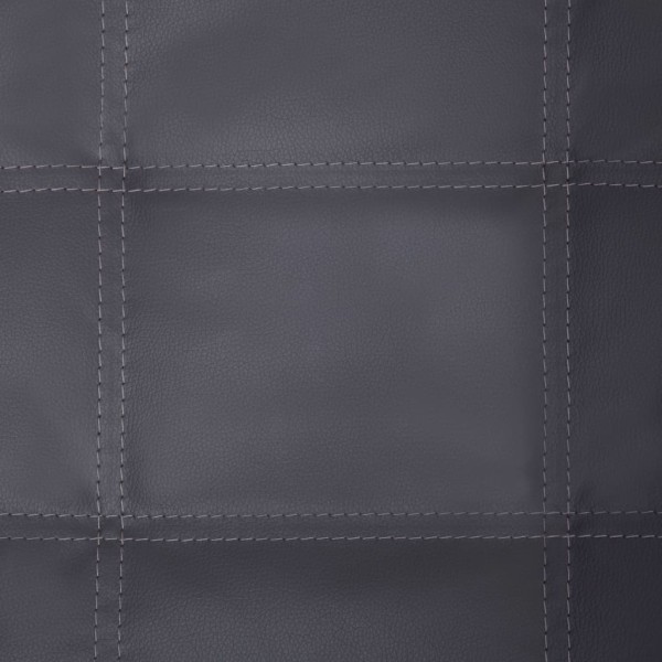 Diván de masaje con almohada de cuero sintético gris Diván de masaje con almohada de cuero sintético gris