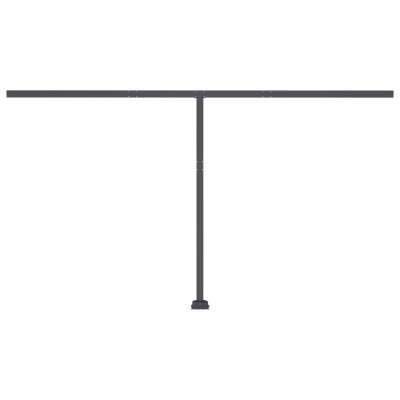 Toldo automático con LED sensor de viento crema 400x300 cm