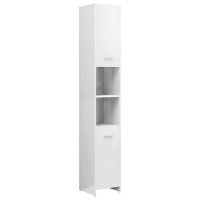 Juego de muebles de baño de 4 piezas blanco brillante Juego de muebles de baño de 4 piezas blanco brillante