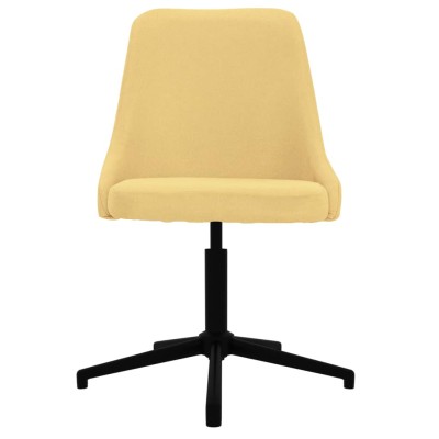 Silla de comedor giratoria tela amarilla Silla de comedor giratoria tela amarilla