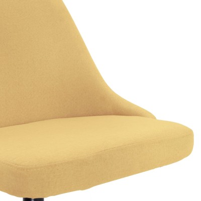 Silla de comedor giratoria tela amarilla Silla de comedor giratoria tela amarilla