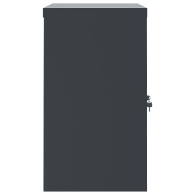 Armario archivador de acero gris antracita 90x40x70 cm Armario archivador de acero gris antracita 90x40x70 cm