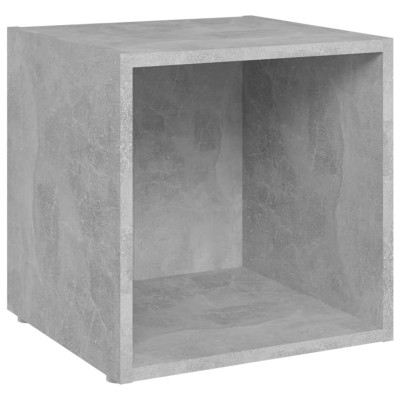 Mueble para TV madera contrachapada gris hormigón 37x35x37 cm Mueble para TV madera contrachapada gris hormigón 37x35x37 cm