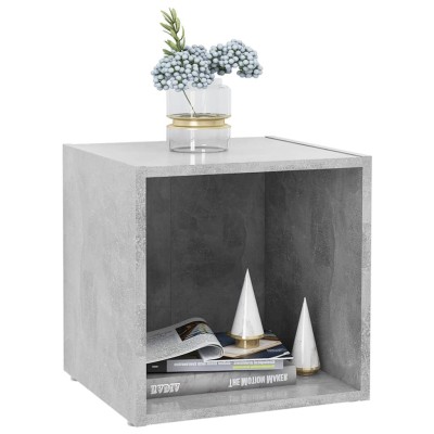 Mueble para TV madera contrachapada gris hormigón 37x35x37 cm Mueble para TV madera contrachapada gris hormigón 37x35x37 cm