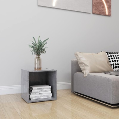 Mueble para TV madera contrachapada gris hormigón 37x35x37 cm Mueble para TV madera contrachapada gris hormigón 37x35x37 cm