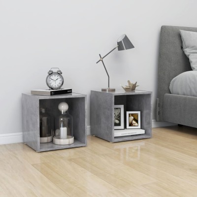 Mueble para TV madera contrachapada gris hormigón 37x35x37 cm Mueble para TV madera contrachapada gris hormigón 37x35x37 cm