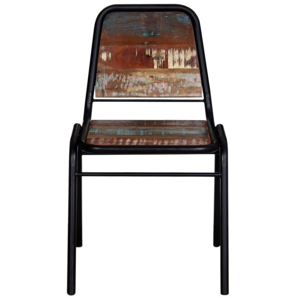 Sillas de comedor 4 unidades madera maciza reciclada Sillas de comedor 4 unidades madera maciza reciclada