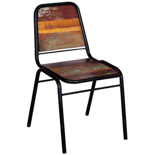 Sillas de comedor 4 unidades madera maciza reciclada Sillas de comedor 4 unidades madera maciza reciclada