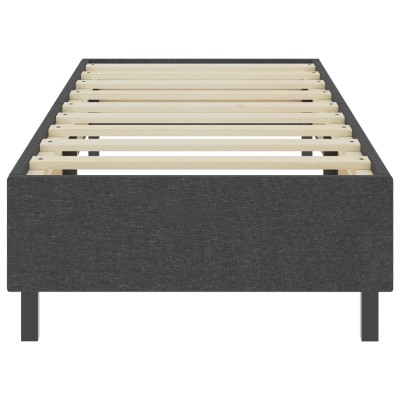 Estructura de cama Box Spring tela gris 100x200 cm Estructura de cama Box Spring tela gris 100x200 cm