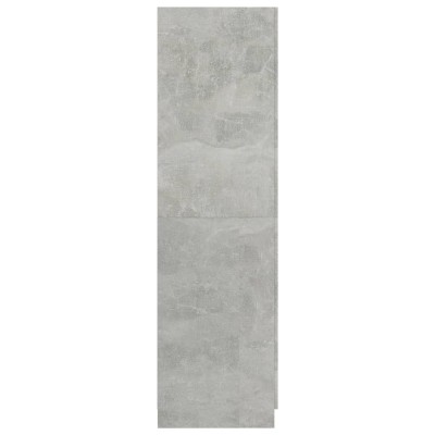 Armario de madera de ingeniería gris hormigón 80x52x180 cm Armario de madera de ingeniería gris hormigón 80x52x180 cm