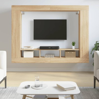 Mueble de TV madera de ingeniería roble Sonoma 152x22x113 cm Mueble de TV madera de ingeniería roble Sonoma 152x22x113 cm