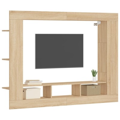 Mueble de TV madera de ingeniería roble Sonoma 152x22x113 cm Mueble de TV madera de ingeniería roble Sonoma 152x22x113 cm