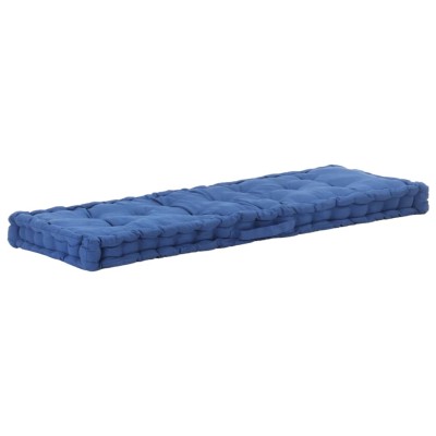 Cojín para palés algodón azul claro 120x40x7 cm Cojín para palés algodón azul claro 120x40x7 cm