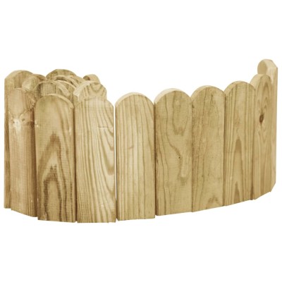 Rollo de borde de madera de pino impregnada verde 120 cm Rollo de borde de madera de pino impregnada verde 120 cm