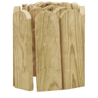 Rollo de borde de madera de pino impregnada verde 120 cm Rollo de borde de madera de pino impregnada verde 120 cm