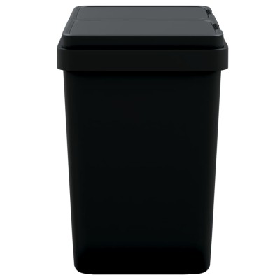 Cubo de basura doble gris antracita 2x25 L Cubo de basura doble gris antracita 2x25 L