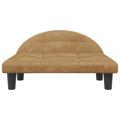 Cama para perros de terciopelo marrón 70x52x30 cm Cama para perros de terciopelo marrón 70x52x30 cm