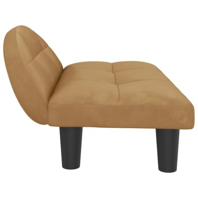Cama para perros de terciopelo marrón 70x52x30 cm Cama para perros de terciopelo marrón 70x52x30 cm