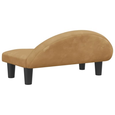 Cama para perros de terciopelo marrón 70x52x30 cm Cama para perros de terciopelo marrón 70x52x30 cm