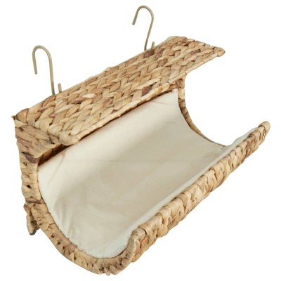 Cama para gato con cojín de jacinto de agua 37x20x20 cm Cama para gato con cojín de jacinto de agua 37x20x20 cm