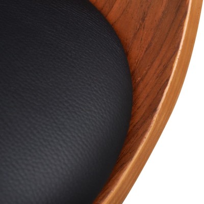 Sillas de comedor 2 unidades madera curvada y cuero artificial Sillas de comedor 2 unidades madera curvada y cuero artificial