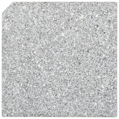 Placa de peso para sombrilla 4 uds granito gris cuadrada 100kg Placa de peso para sombrilla 4 uds granito gris cuadrada 100kg