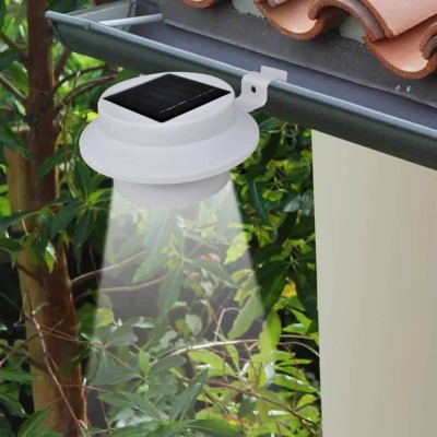 Lámparas solares para valla exterior 12 uds LED negro Lámparas solares para valla exterior 12 uds LED negro