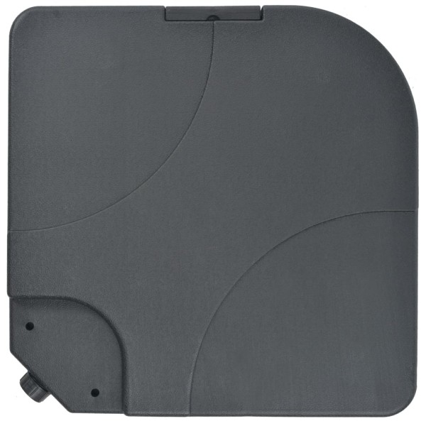 Sombrilla de jardín con base portátil gris topo Sombrilla de jardín con base portátil gris topo