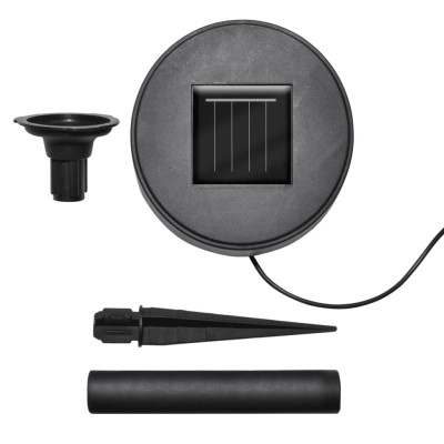 Lámparas de jardín LED con anclajes y paneles solares 6 uds Lámparas de jardín LED con anclajes y paneles solares 6 uds
