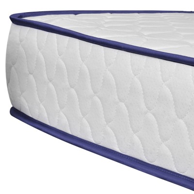 Cama con colchón viscoelástico cuero sintético negro 140x200 cm Cama con colchón viscoelástico cuero sintético negro 140x200 cm