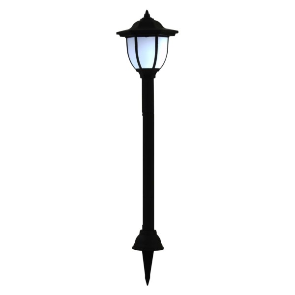 Lámparas solares de exterior negras LED 6 uds Lámparas solares de exterior negras LED 6 uds