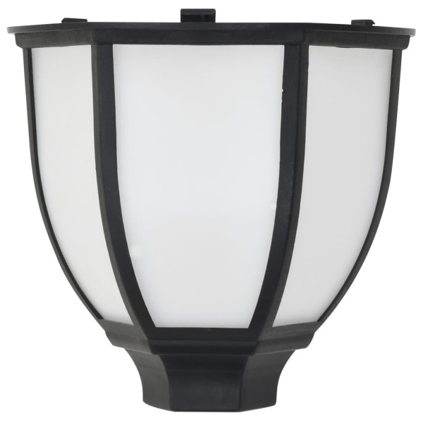 Lámparas solares de exterior negras LED 6 uds Lámparas solares de exterior negras LED 6 uds