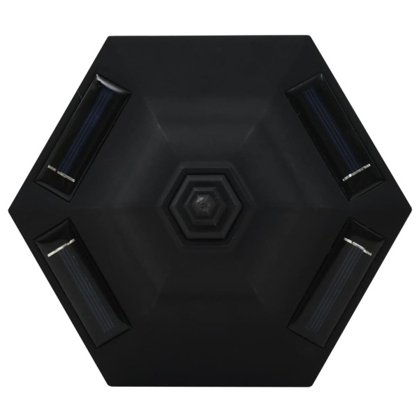 Lámparas solares de exterior negras LED 6 uds Lámparas solares de exterior negras LED 6 uds